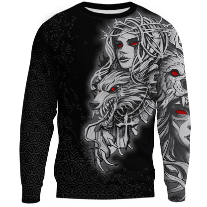 Clothing Valkyries And Wolf Sweatshirts