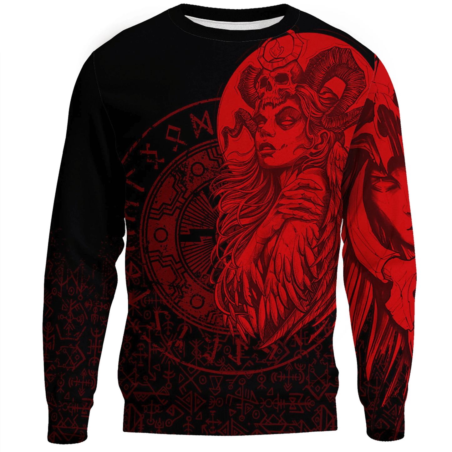 Clothing Valkyries Skull Red Sweatshirts