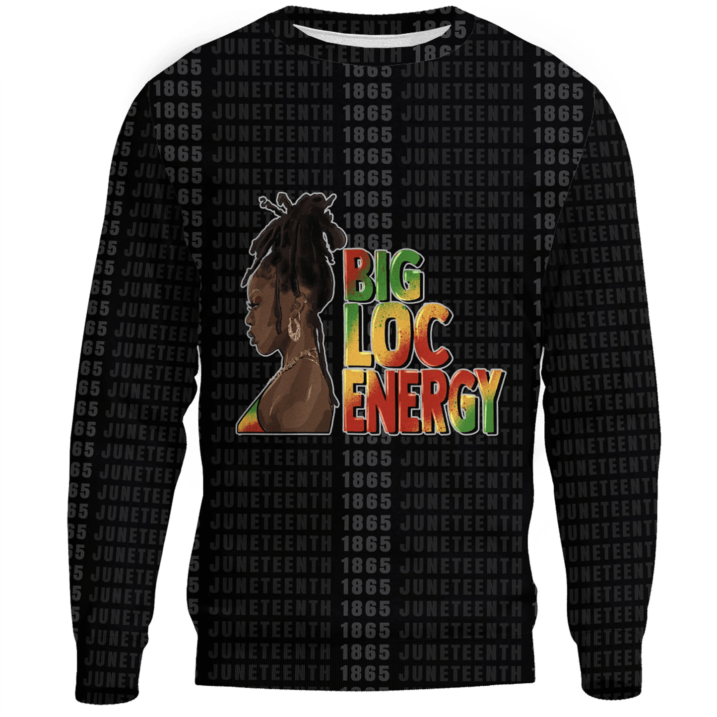 Clothing Big Loc Energy Black Woman Sweatshirts