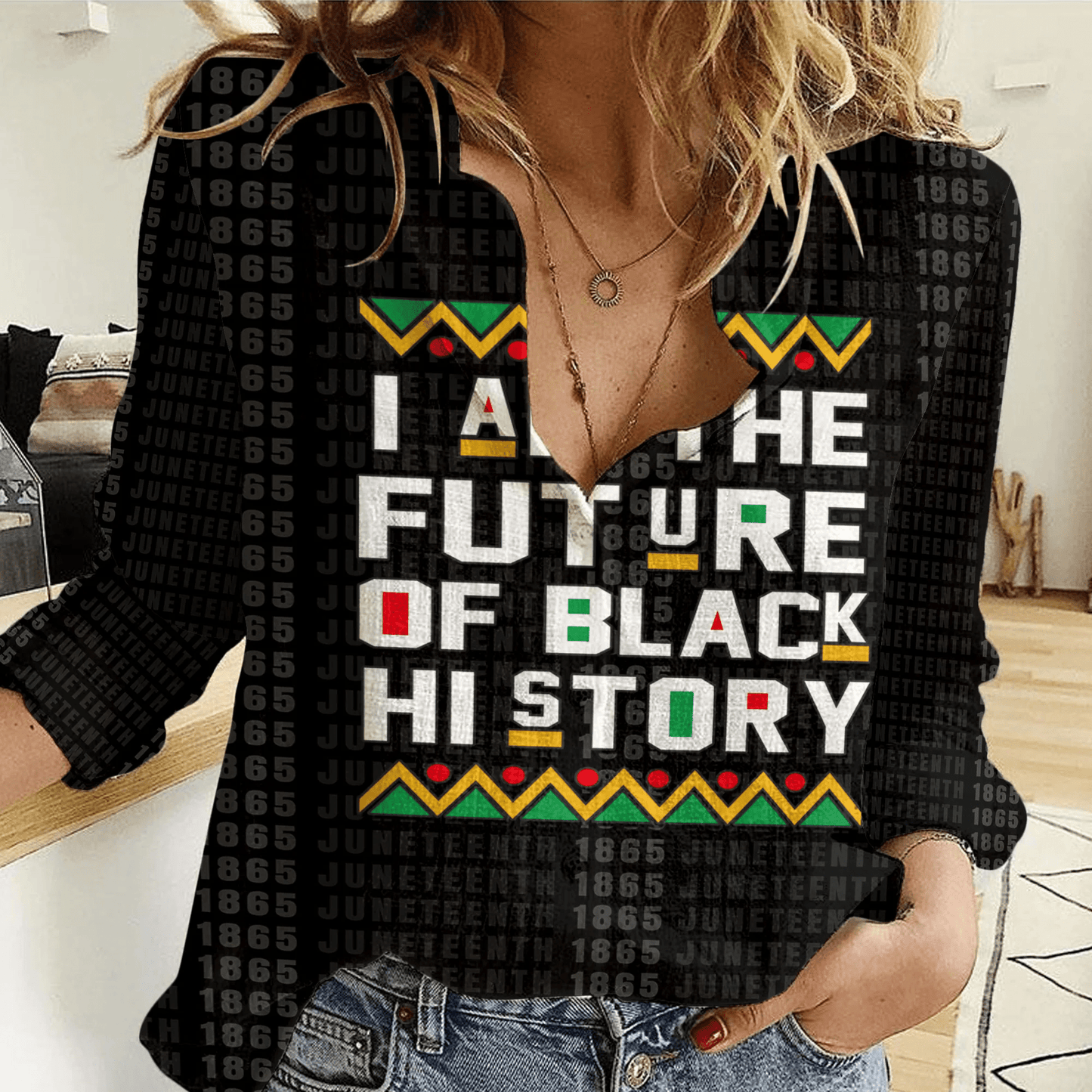 Clothing Future of Black History Women Casual Shirt