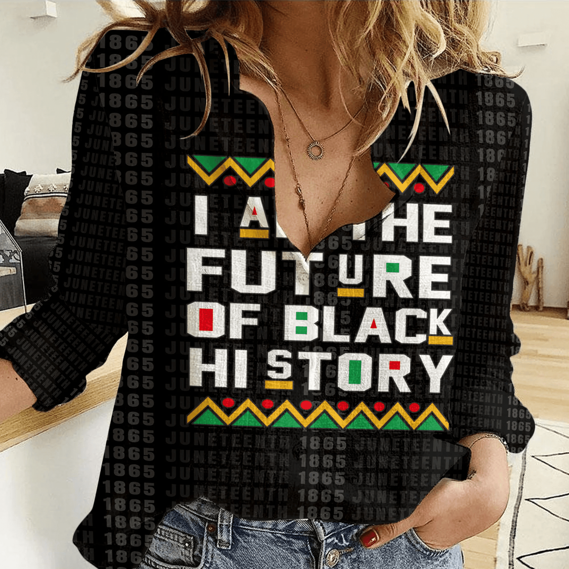Clothing Future of Black History Women Casual Shirt