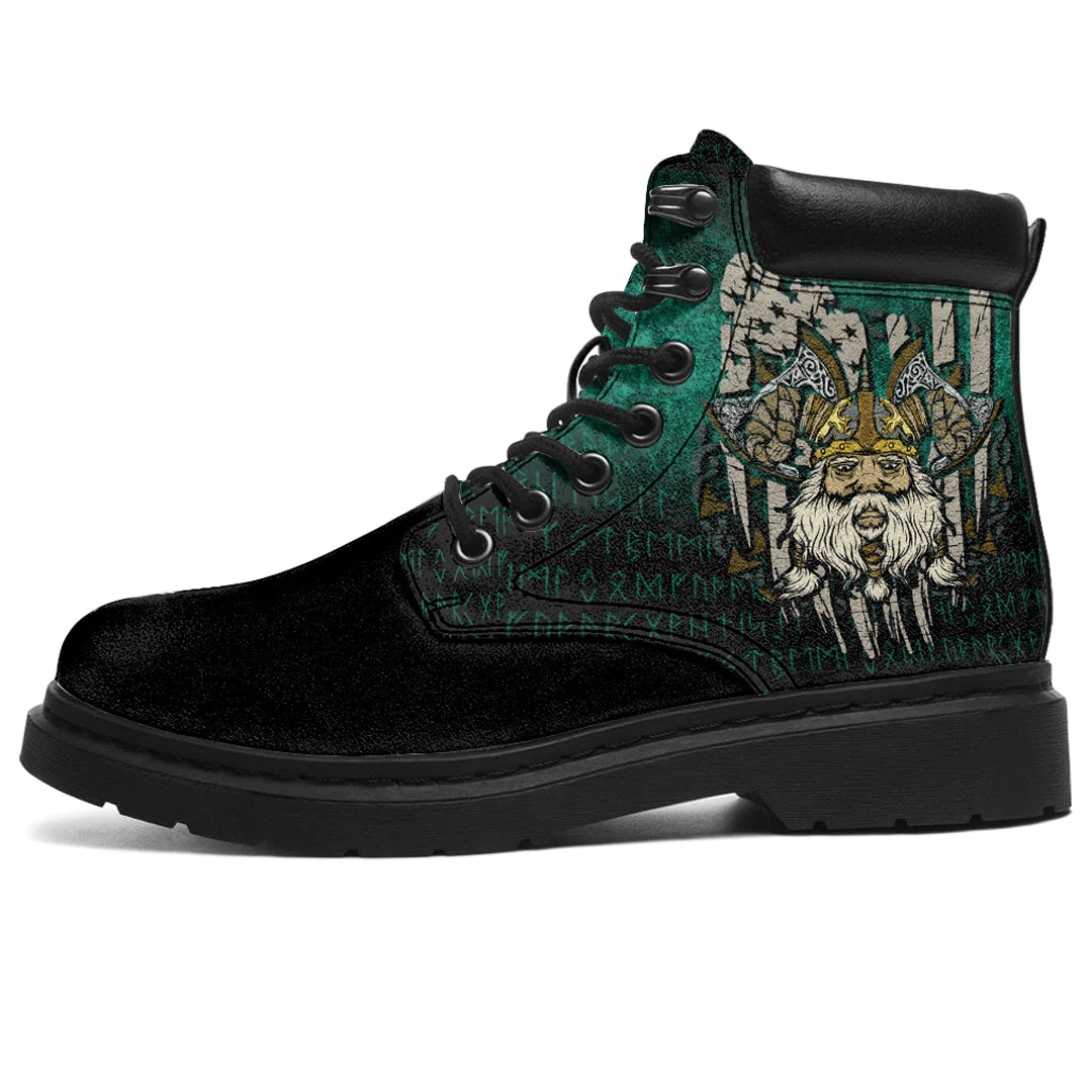 Boots American Viking Patriotic Norse Myth Historical All Season Boots