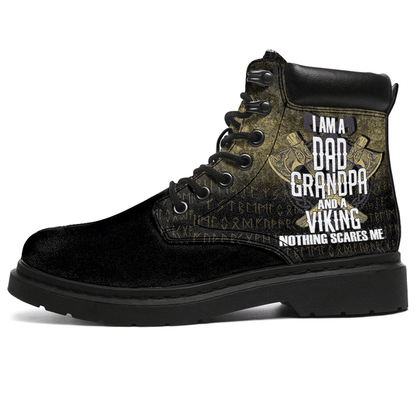 Boots Dad Viking Fathers Day Warrior Norse Mythology All Season Boots