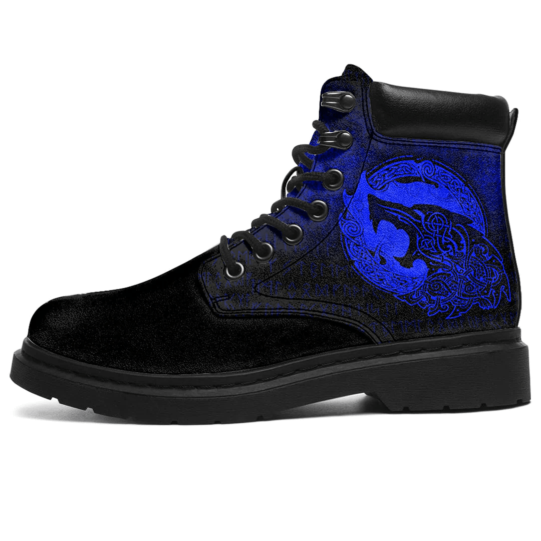 Boots Fenrir Vikingd Tattoo Blue All Season Boots