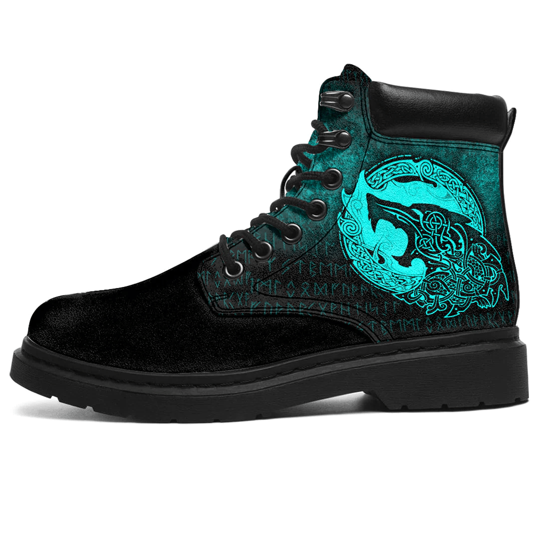 Boots Fenrir Vikingd Tattoo Cyan All Season Boots