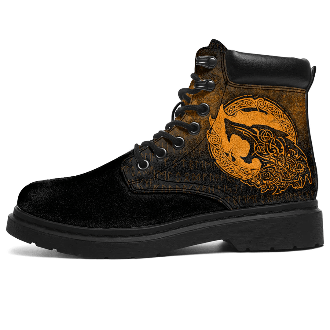 Boots Fenrir Vikingd Tattoo Gold All Season Boots