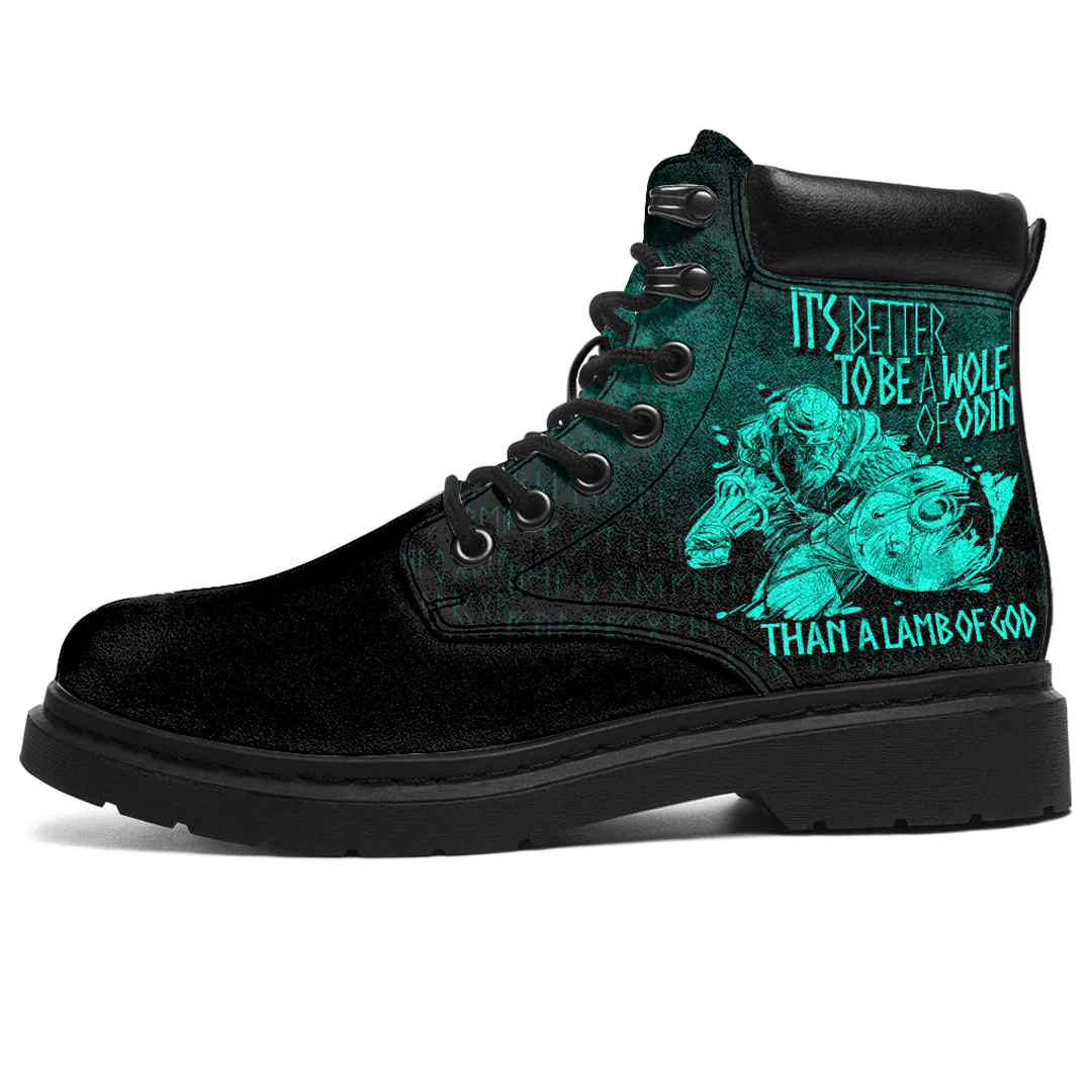 Boots It's Better To Be A Wolf Of Odin Than A Lamb Of God All Season Boots