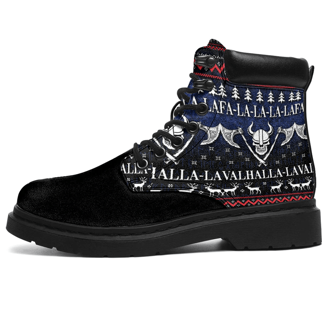 Boots Ugly Christmas Viking Fa La La La La Valhalla La All Season Boots