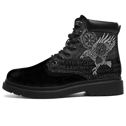 Boots Raven Vegvisir Tattoo All Season Boots