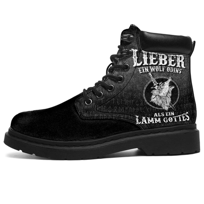 Boots Lieber Ein Wolf Odins Als Ein Lamm Gottes All Season Boots
