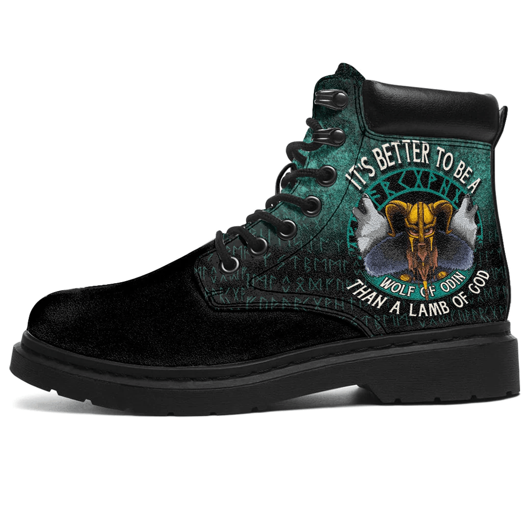 Boots Its Better To Be A Wolf Of Odin Than A Lamb Of God All Season Boots