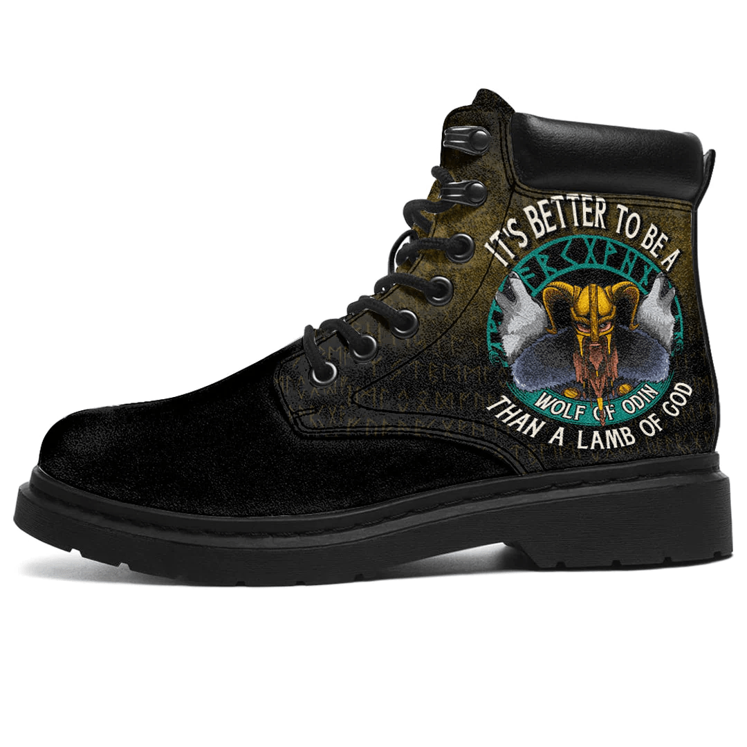 Boots Its Better To Be A Wolf Of Odin Than A Lamb Of God All Season Boots