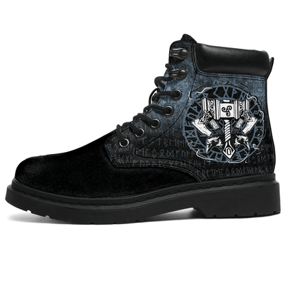 Boots Celtic Huginn And Muninn Raven Viking All Season Boots