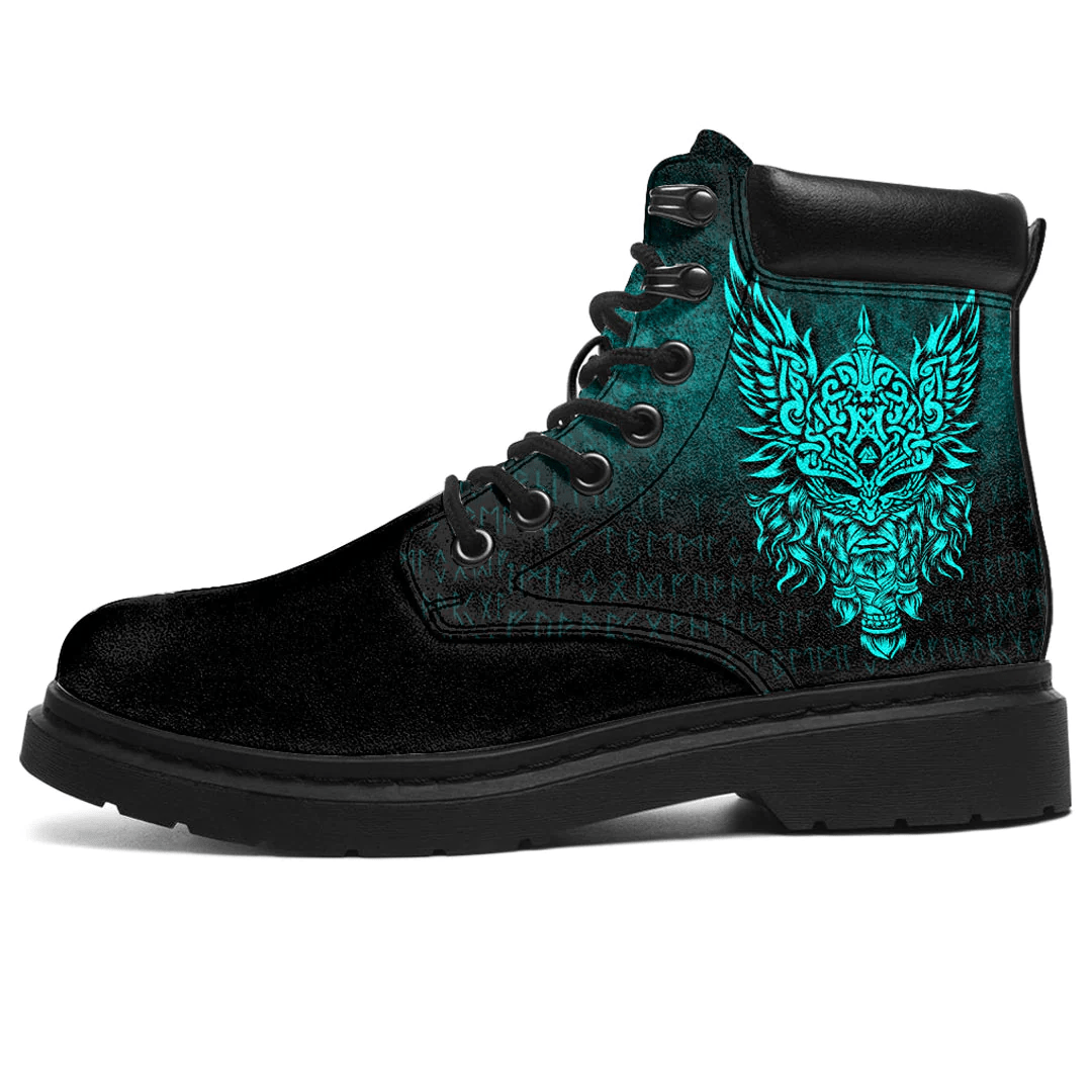 Boots Odin The Allfather Asgard God And Chief Of Aesir Cyan All Season Boots