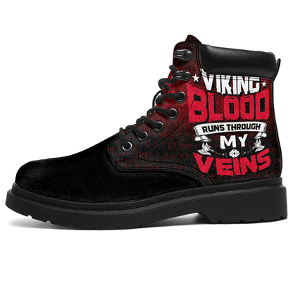 Boots Viking Blood Runs Through My Veins All Season Boots