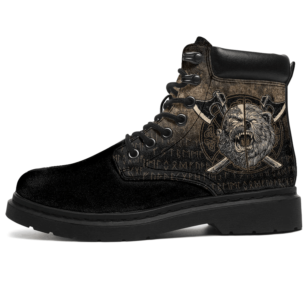 Boots Viking Berserker Norse Pagan Bear Warrior All Season Boots