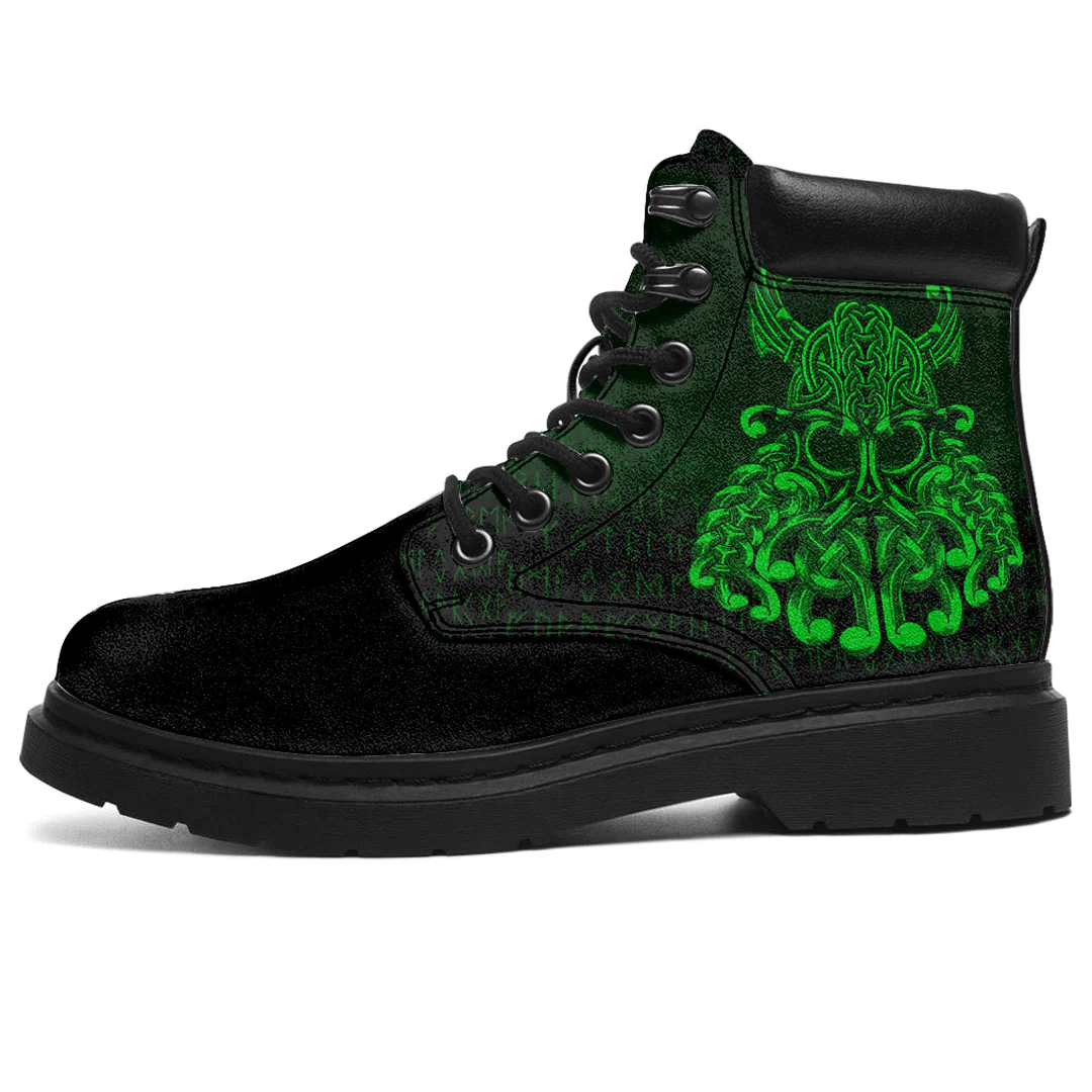 Boots Vikings Odin Valhalla Green All Season Boots
