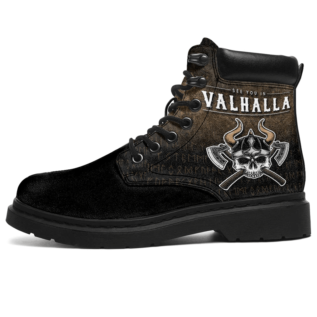 Boots See You In Valhalla Vikings Nordic All Season Boots