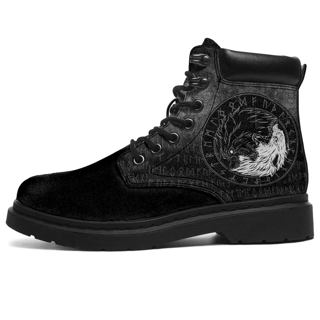 Boots Sons Of Fenrir Skoll And Hati Ying Yang Wolf All Season Boots