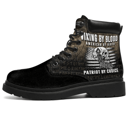 Boots Viking By Blood American By Birth Patriot By Choice All Season Boots