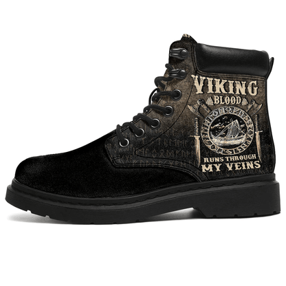 Boots Viking Blood Runs Throush My Veins All Season Boots