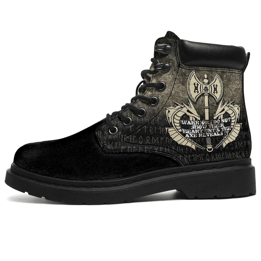 Boots Warrior Do Not Show Their Heart Until The Axe Reveals It. All Season Boots