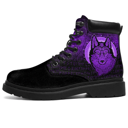 Boots Vikings Northern Wolf Purple All Season Boots