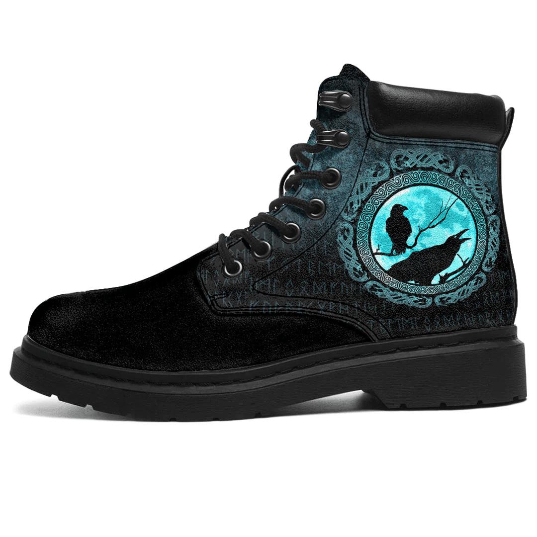 Boots Vikings Hugin Munin Odins Ravens All Season Boots