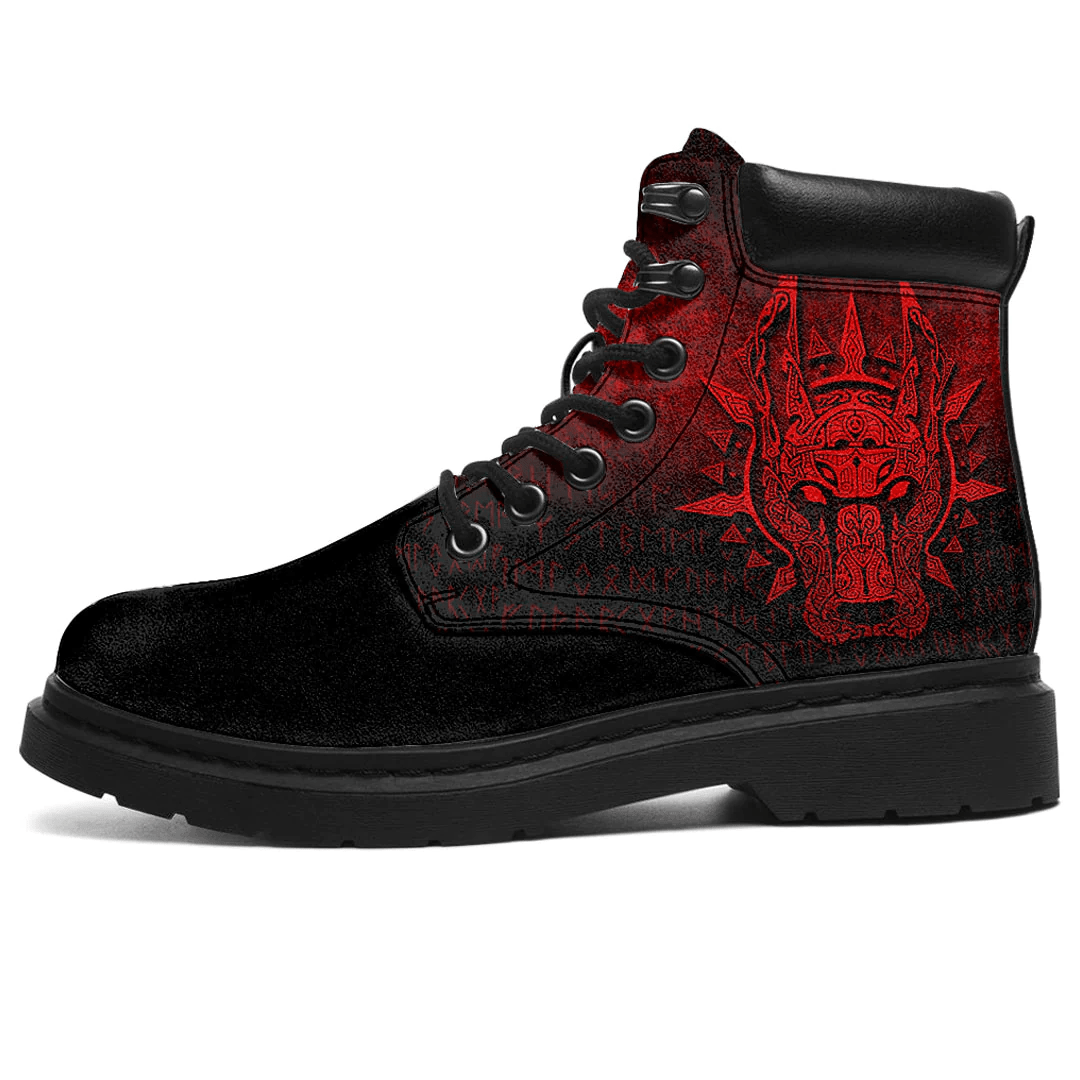 Boots Vikings Garm Hellhound Red All Season Boots