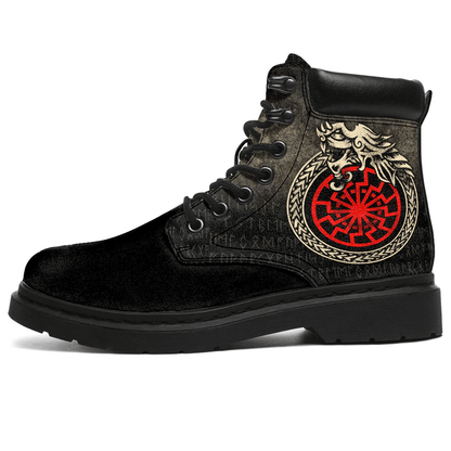 Boots Viking Jormungandr Symbol Midgard Serpent Child Of Loki All Season Boots