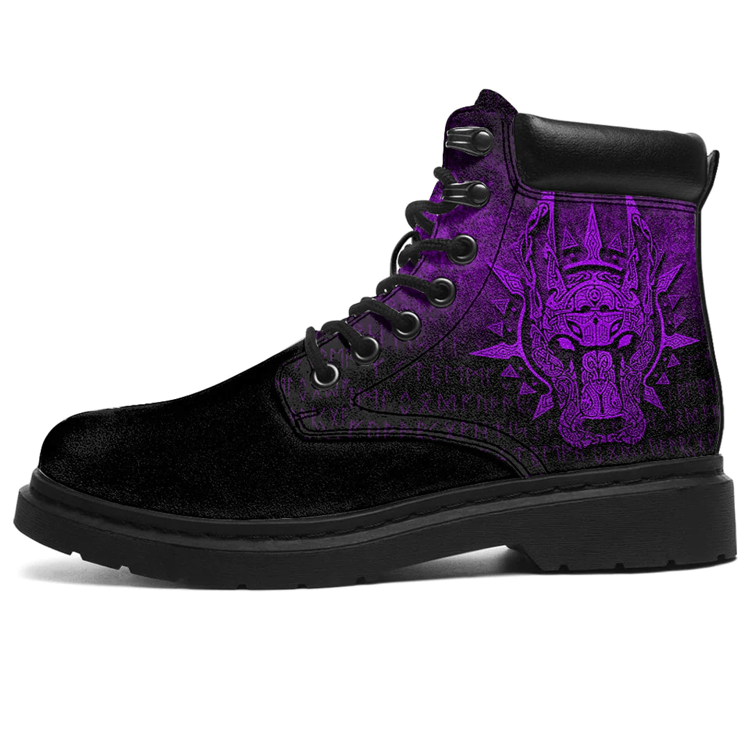 Boots Vikings Garm Hellhound Purple All Season Boots