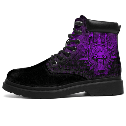 Boots Vikings Garm Hellhound Purple All Season Boots