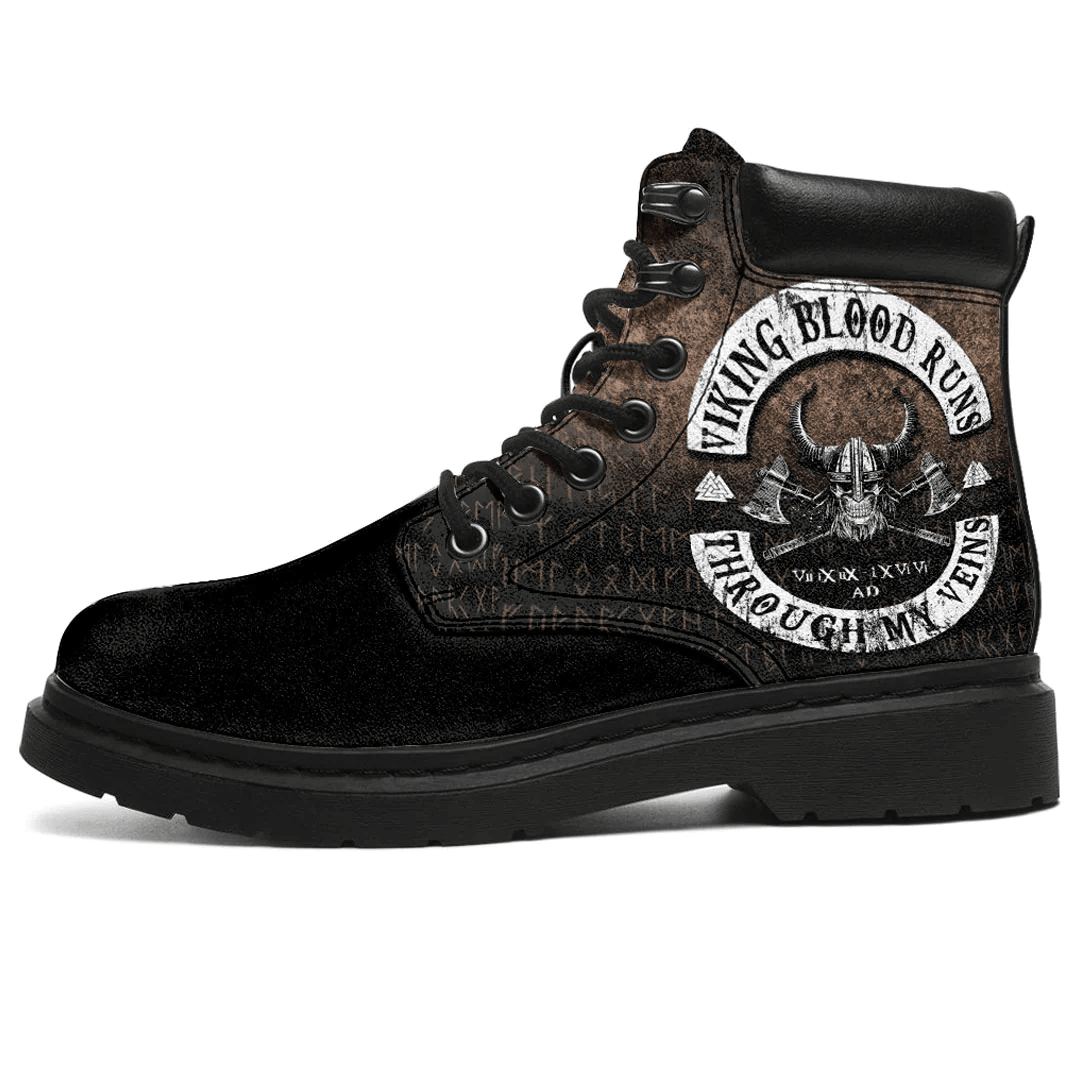Boots Viking Blood Runs Through My Veins All Season Boots