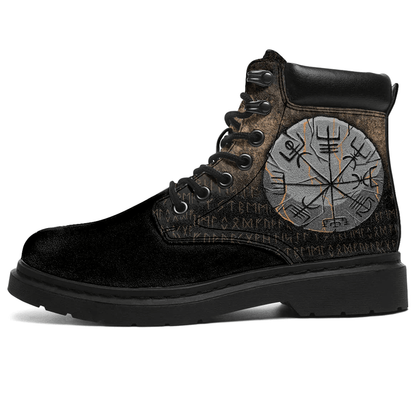 Boots Viking Age Vegvisir Viking Compass All Season Boots
