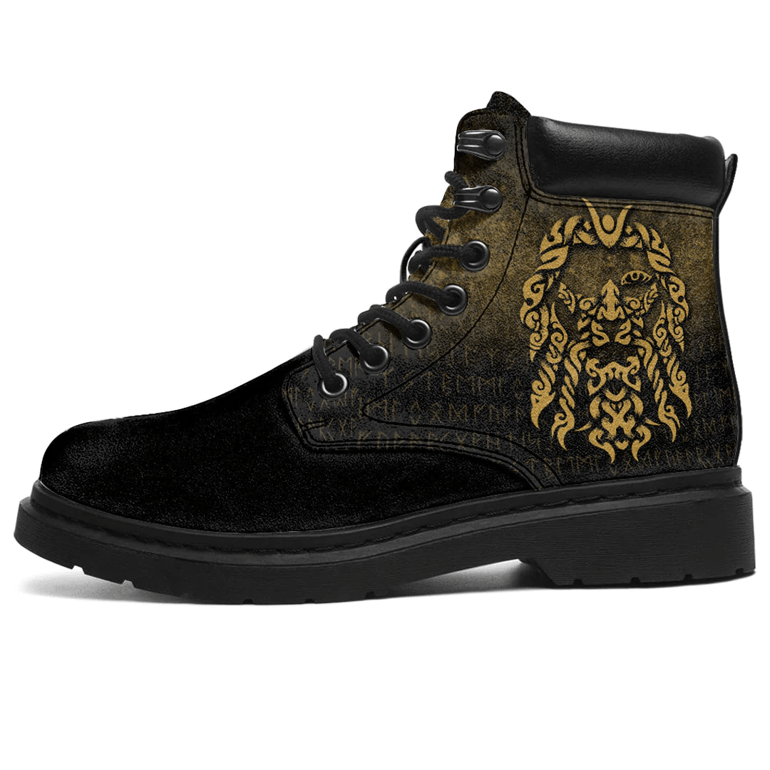 Boots Viking God Odin Allfather In Asgard Raven God Gold All Season Boots