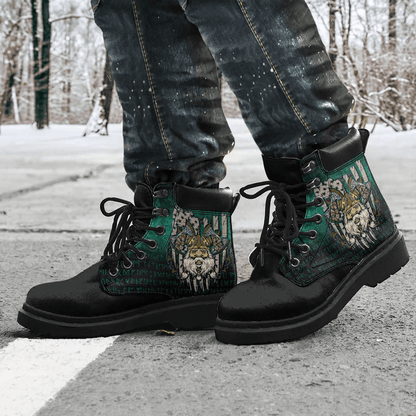 Boots American Viking Patriotic Norse Myth Historical All Season Boots