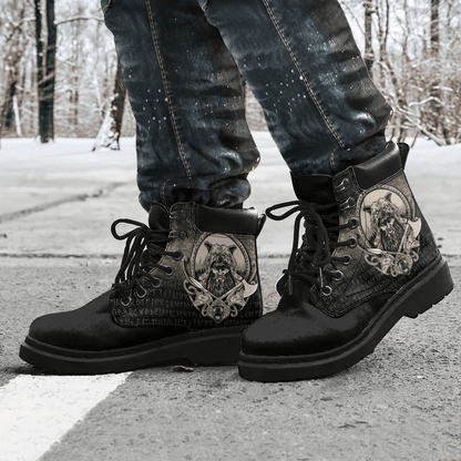 Boots Vikings Odin And Wolfs All Season Boots