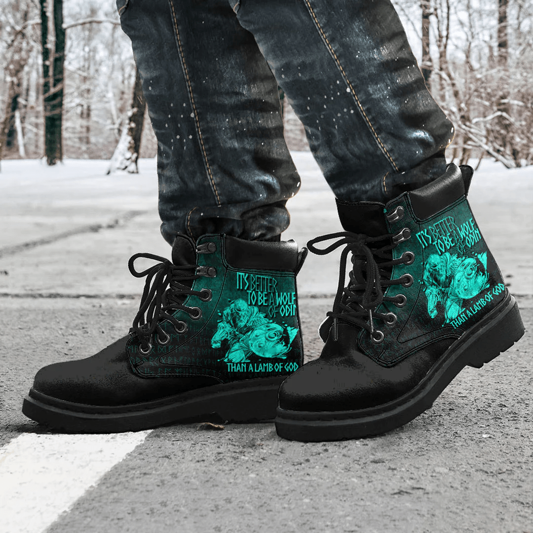 Boots It's Better To Be A Wolf Of Odin Than A Lamb Of God All Season Boots