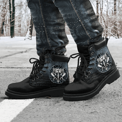 Boots Celtic Huginn And Muninn Raven Viking All Season Boots