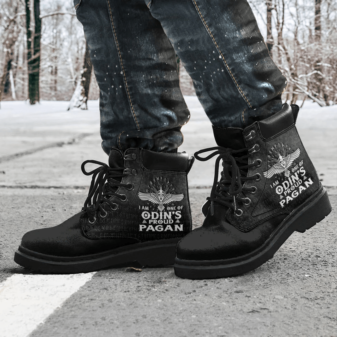 Boots I Am One Of Odin's Proud Pagan All Season Boots