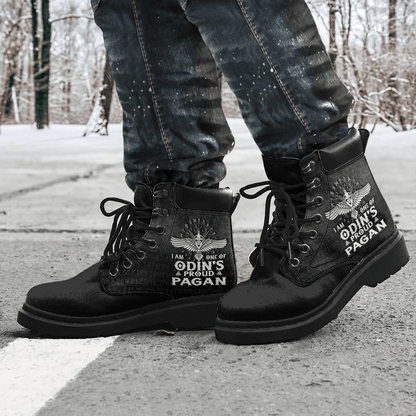 Boots I Am One Of Odin's Proud Pagan All Season Boots