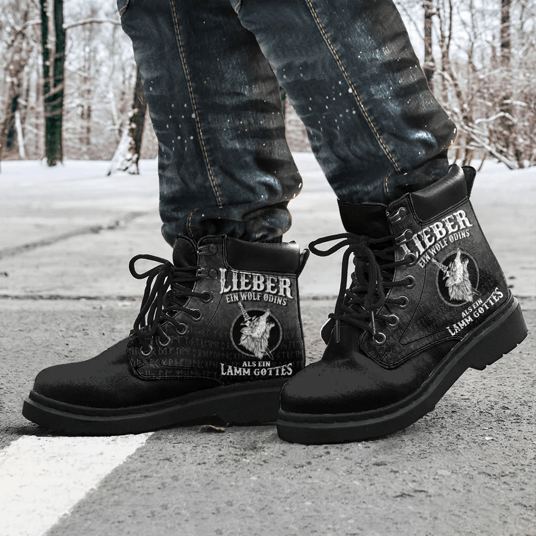 Boots Lieber Ein Wolf Odins Als Ein Lamm Gottes All Season Boots