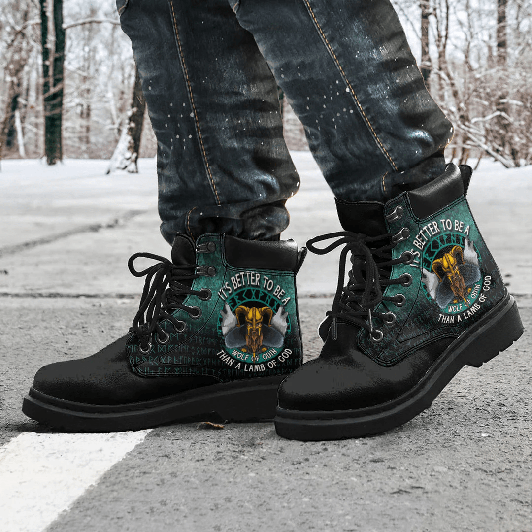Boots Its Better To Be A Wolf Of Odin Than A Lamb Of God All Season Boots
