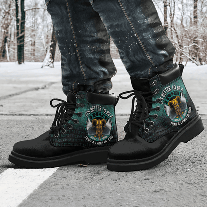 Boots Its Better To Be A Wolf Of Odin Than A Lamb Of God All Season Boots