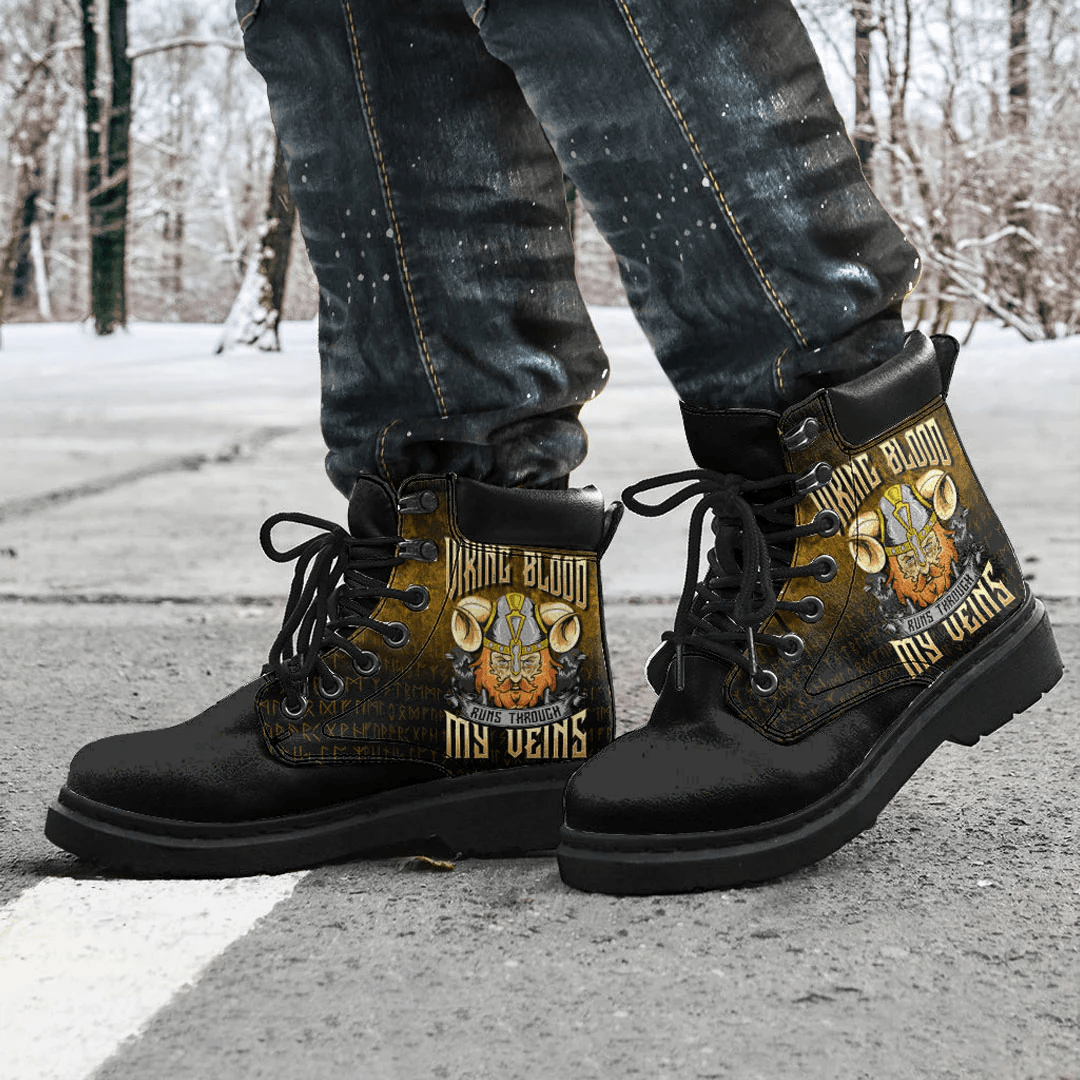 Boots Viking Blood Runs Through My Veins All Season Boots