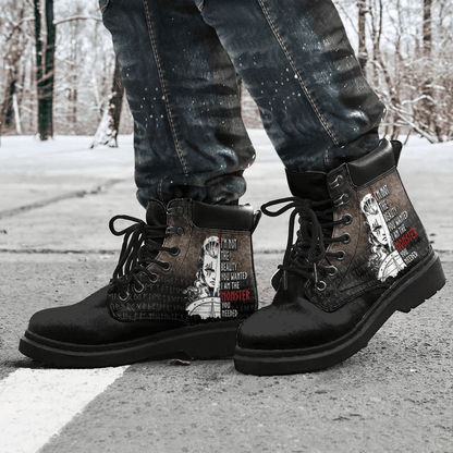 Boots Viking Shield Maiden Valkyrie I Am The Monster You Needed All Season Boots
