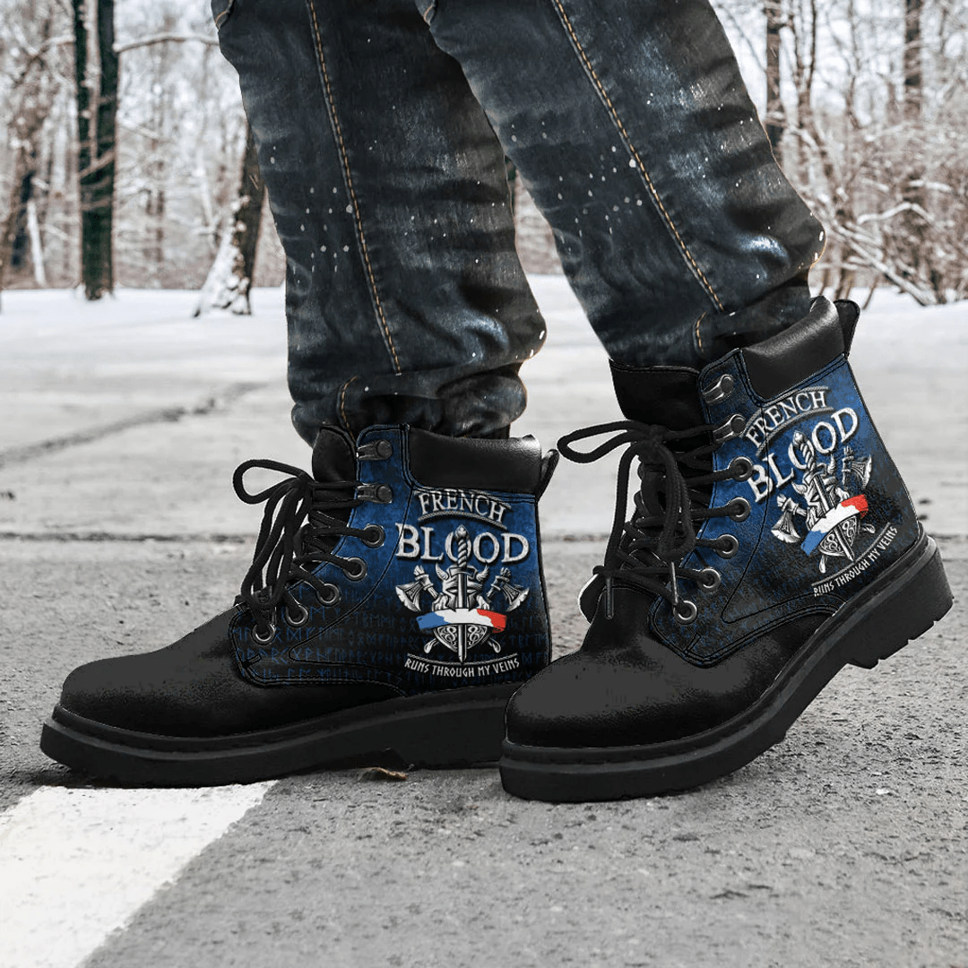 Boots French Blood Runs Through My Veins All Season Boots