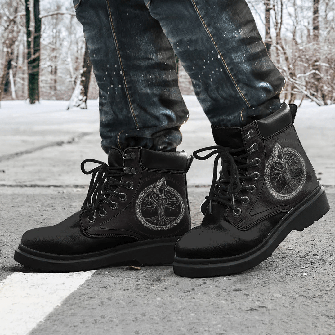 Boots Ouroboros With Tree Of Life All Season Boots