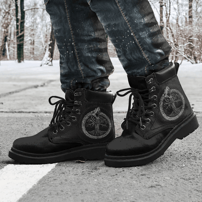 Boots Ouroboros With Tree Of Life All Season Boots