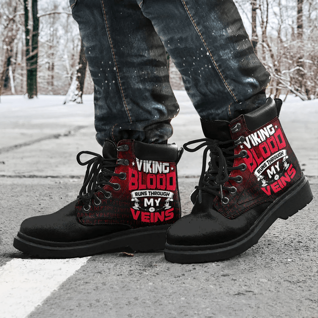 Boots Viking Blood Runs Through My Veins All Season Boots